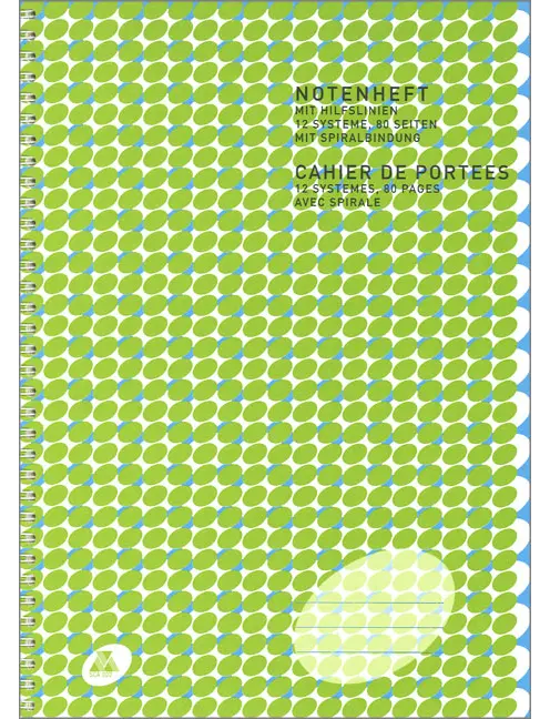 Notenheft  40 Blatt